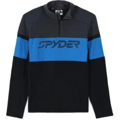 Spyder Speed Half Zip Fleece Jacket Men's 5 Spyder Speed Half Zip Fleece Jacket Men's -Spyder 104602 BLACKCOLLEGIATE m
