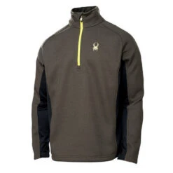 Spyder Outbound 1/2-Zip Mid Weight Core Sweater Men's 7 Spyder Outbound 1/2-Zip Mid Weight Core Sweater Men's -Spyder 11948 OSETRABLACKACID m