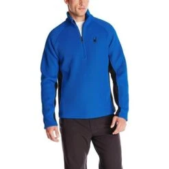 Spyder Pitch 1/2-Zip Heavy Weight Core Sweater Men's 10 Spyder Pitch 1/2-Zip Heavy Weight Core Sweater Men's -Spyder 11954 STRATOS BLUE m