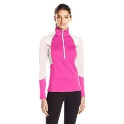 Spyder Text Me Therma Stretch T-Neck Women's 6 Spyder Text Me Therma Stretch T-Neck Women's -Spyder 12002 VOILACOYBRYTEPINK m