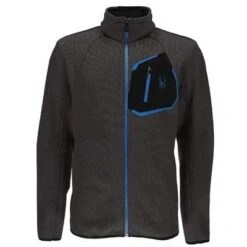 Spyder Paramount Full Zip Mid Weight Stryke Jacket Men's 3 Spyder Paramount Full Zip Mid Weight Stryke Jacket Men's -Spyder 18905 POLARBLKFRENCH BLU m