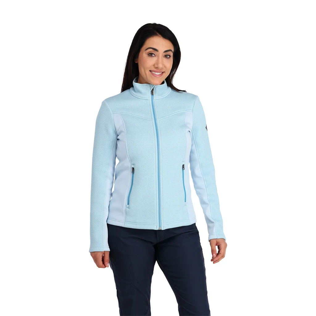 Spyder Womens Encore Full Zip - Frost Frost 2 Spyder Womens Encore Full Zip - Frost Frost - Image 2