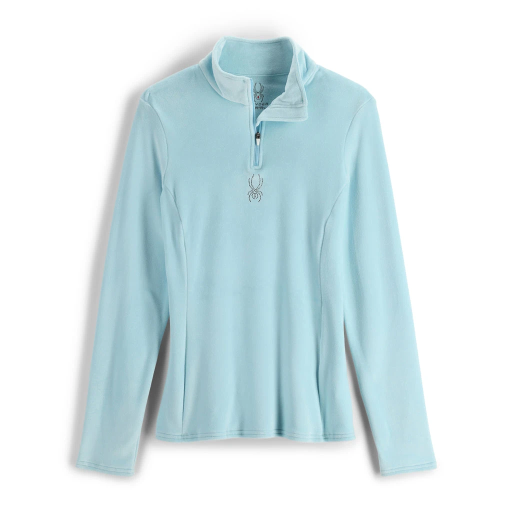 Spyder Womens Shimmer Bug Half Zip - Frost 1 Spyder Womens Shimmer Bug Half Zip - Frost