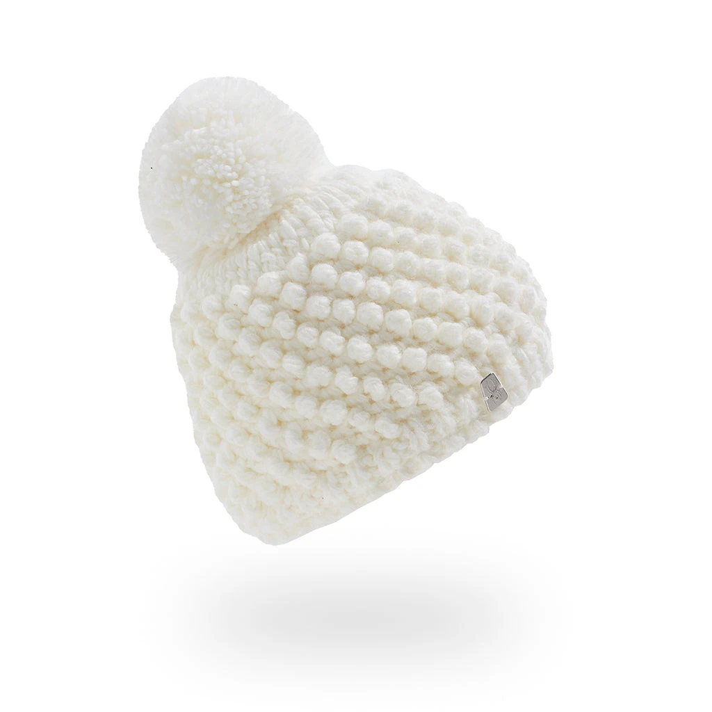 Spyder Big Girls Brrr Berry Pom - White 1 Spyder Big Girls Brrr Berry Pom - White