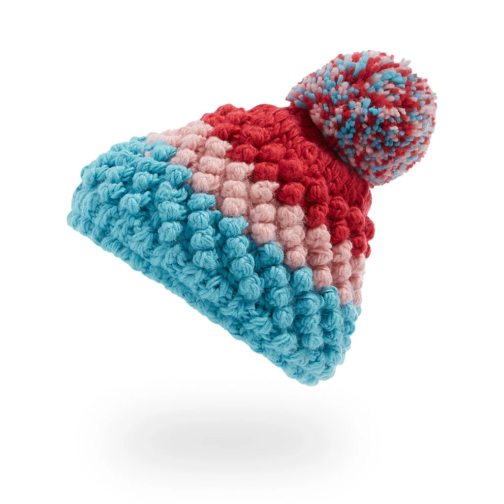 Spyder Little Girls Brrr Berry Pom - Bahama Blue Petal 2 Spyder Little Girls Brrr Berry Pom - Bahama Blue Petal - Image 2