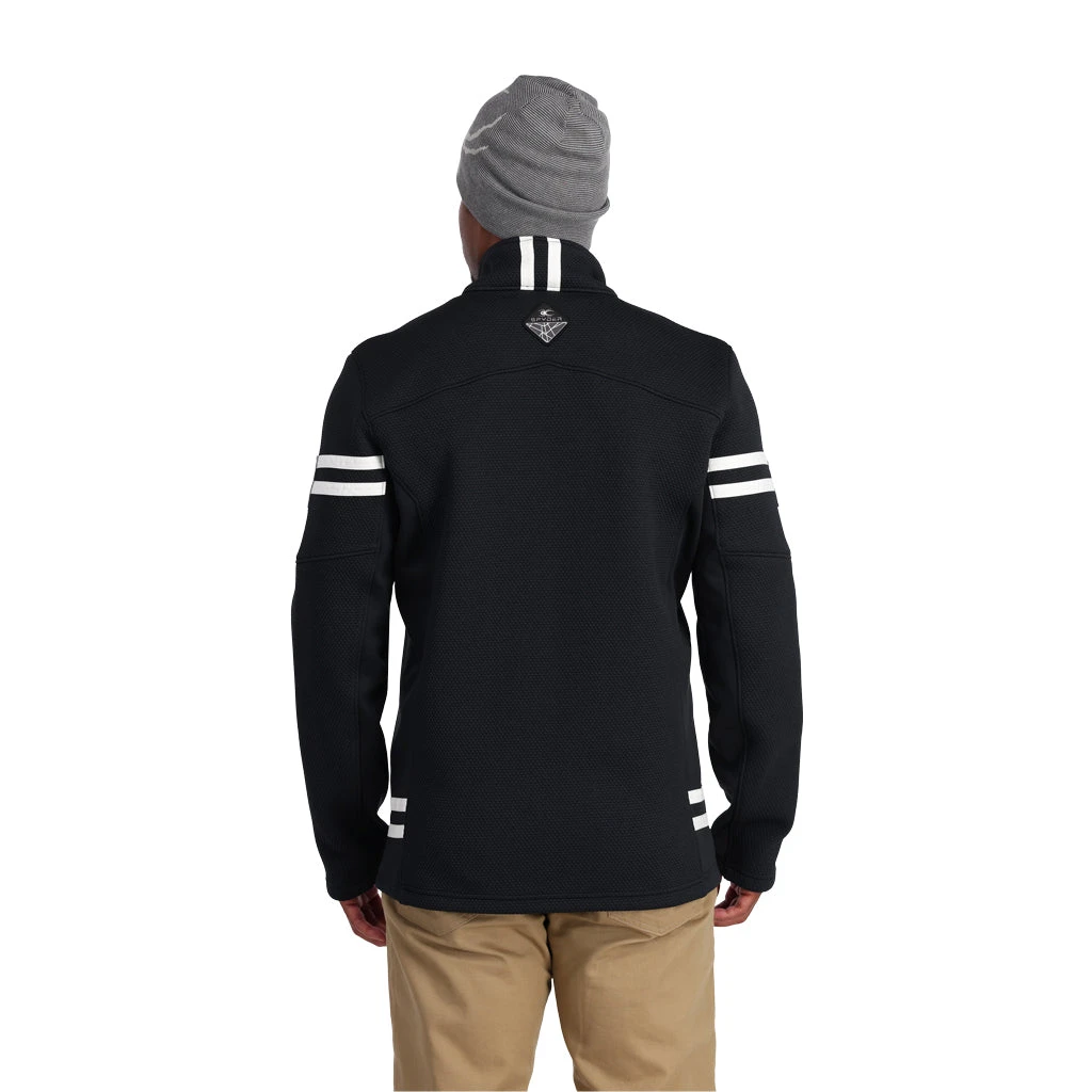 Spyder Mens Wengen Encore Full Zip - Black 2 Spyder Mens Wengen Encore Full Zip - Black - Image 2
