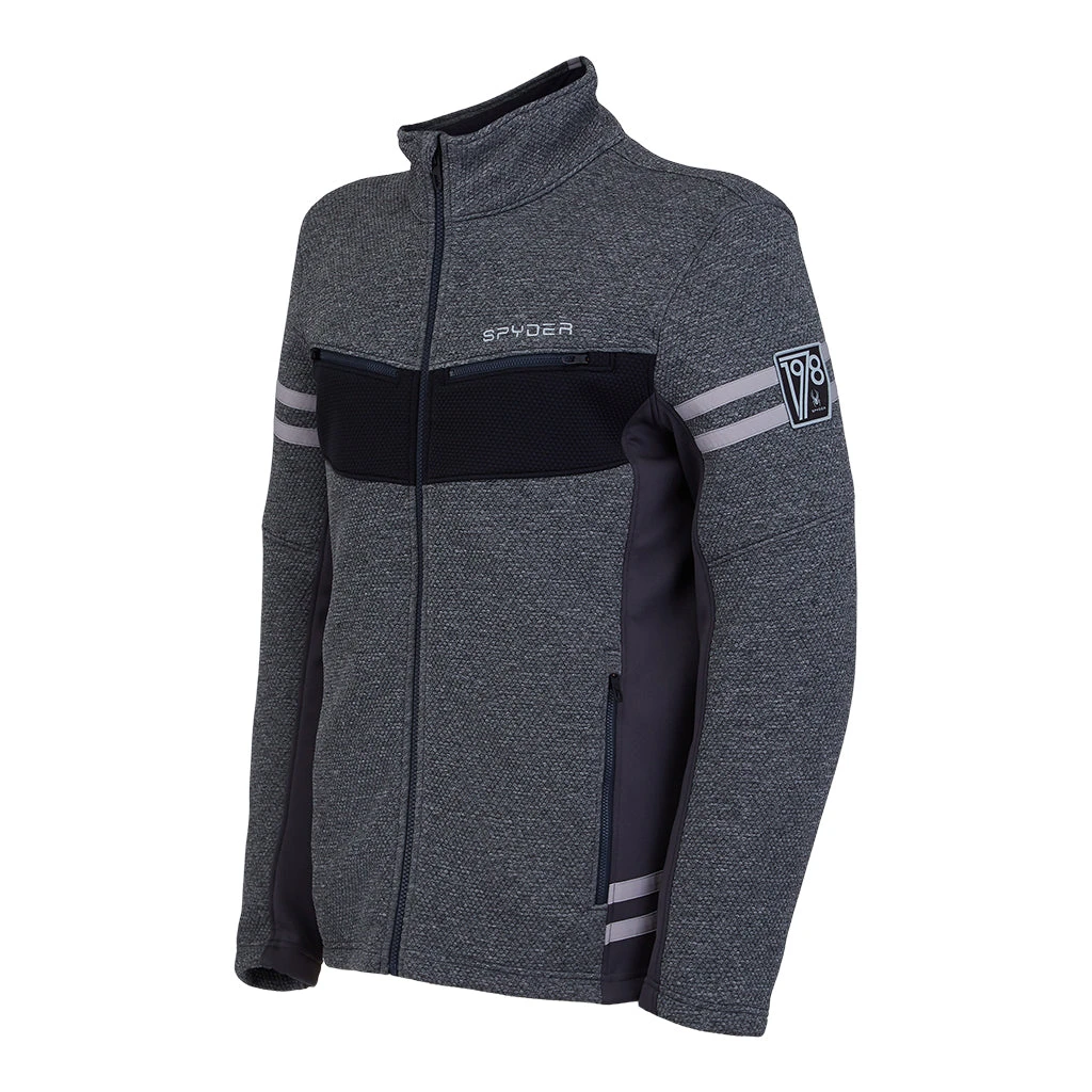 Spyder Mens Wengen Full Zip - Ebony (2021) 2 Spyder Mens Wengen Full Zip - Ebony (2021) - Image 2