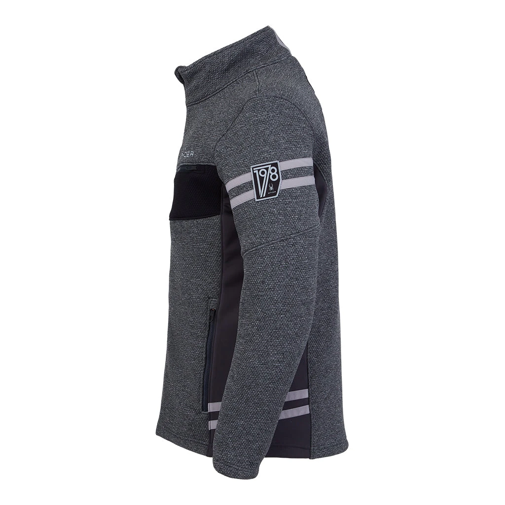 Spyder Mens Wengen Full Zip - Ebony (2021) 3 Spyder Mens Wengen Full Zip - Ebony (2021) - Image 3