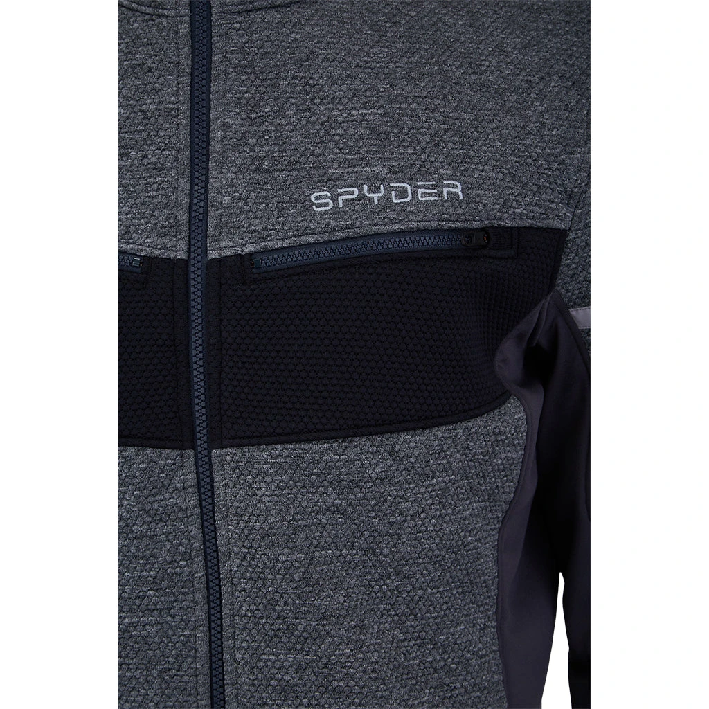 Spyder Mens Wengen Full Zip - Ebony (2021) 7 Spyder Mens Wengen Full Zip - Ebony (2021) - Image 7