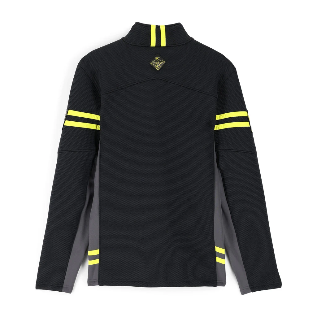 Spyder Mens Wengen Encore Full Zip - Black Citron 2 Spyder Mens Wengen Encore Full Zip - Black Citron - Image 2