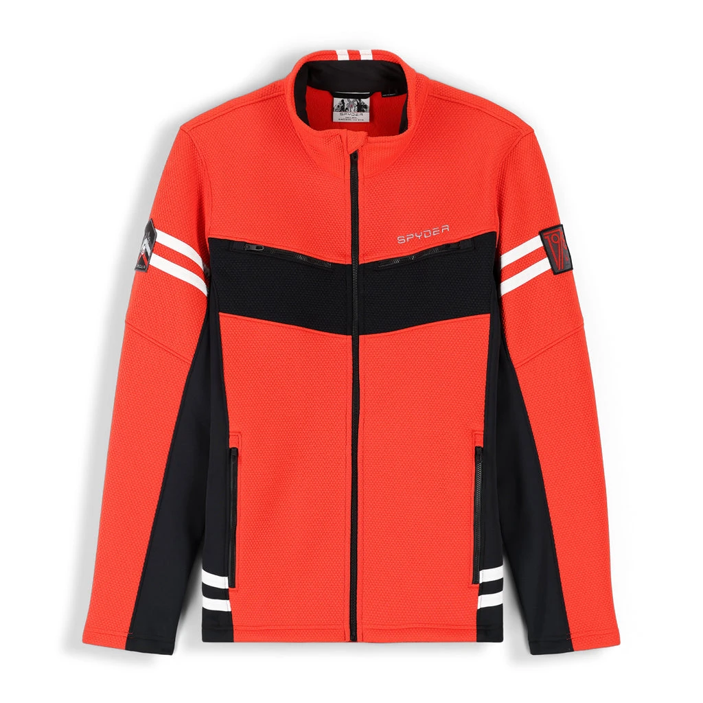 Spyder Mens Wengen Encore Full Zip - Volcano Black 2 Spyder Mens Wengen Encore Full Zip - Volcano Black - Image 2