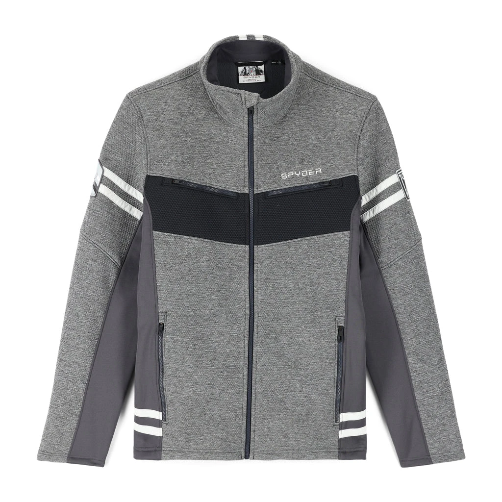 Spyder Mens Wengen Encore Full Zip - Ebony Black 1 Spyder Mens Wengen Encore Full Zip - Ebony Black