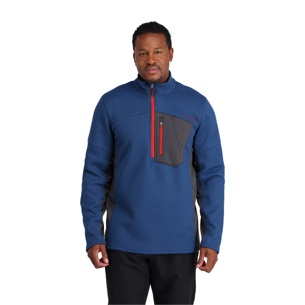 Spyder Mens Bandit Half Zip - Abyss Volcano 3 Spyder Mens Bandit Half Zip - Abyss Volcano - Image 3