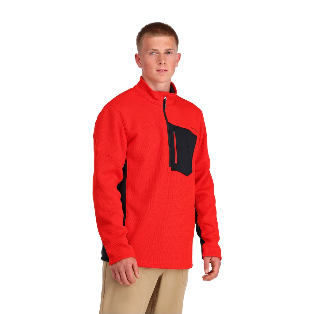 Spyder Mens Bandit Half Zip - Volcano 3 Spyder Mens Bandit Half Zip - Volcano - Image 3