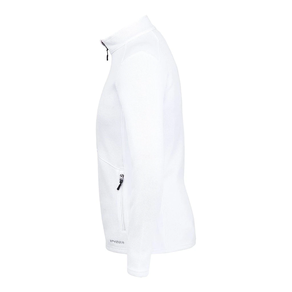 Spyder Womens Bandita Full Zip - White (2021) 4 Spyder Womens Bandita Full Zip - White (2021) - Image 4