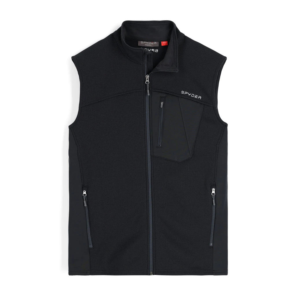 Spyder Mens Bandit Vest - Black 1 Spyder Mens Bandit Vest - Black