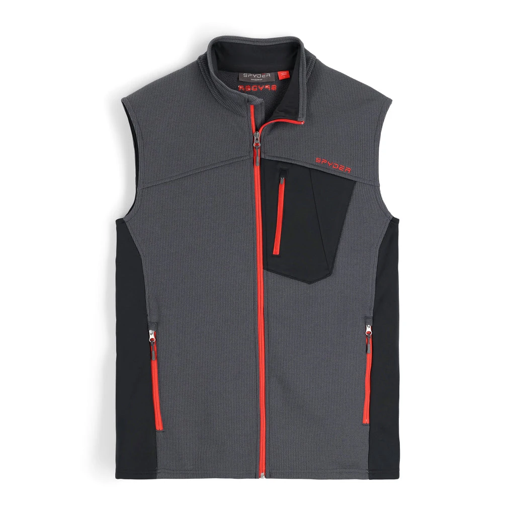 Spyder Mens Bandit Vest - Ebony 1 Spyder Mens Bandit Vest - Ebony