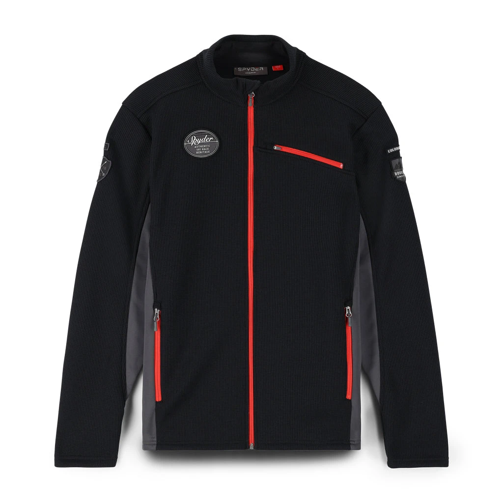 Spyder Mens Bandit Wengen Full Zip - Black 1 Spyder Mens Bandit Wengen Full Zip - Black