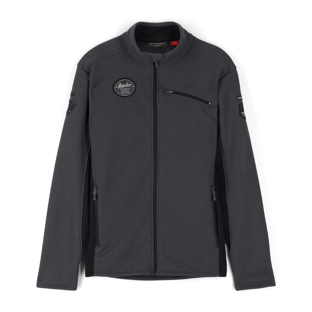 Spyder Mens Bandit Wengen Full Zip - Ebony 1 Spyder Mens Bandit Wengen Full Zip - Ebony