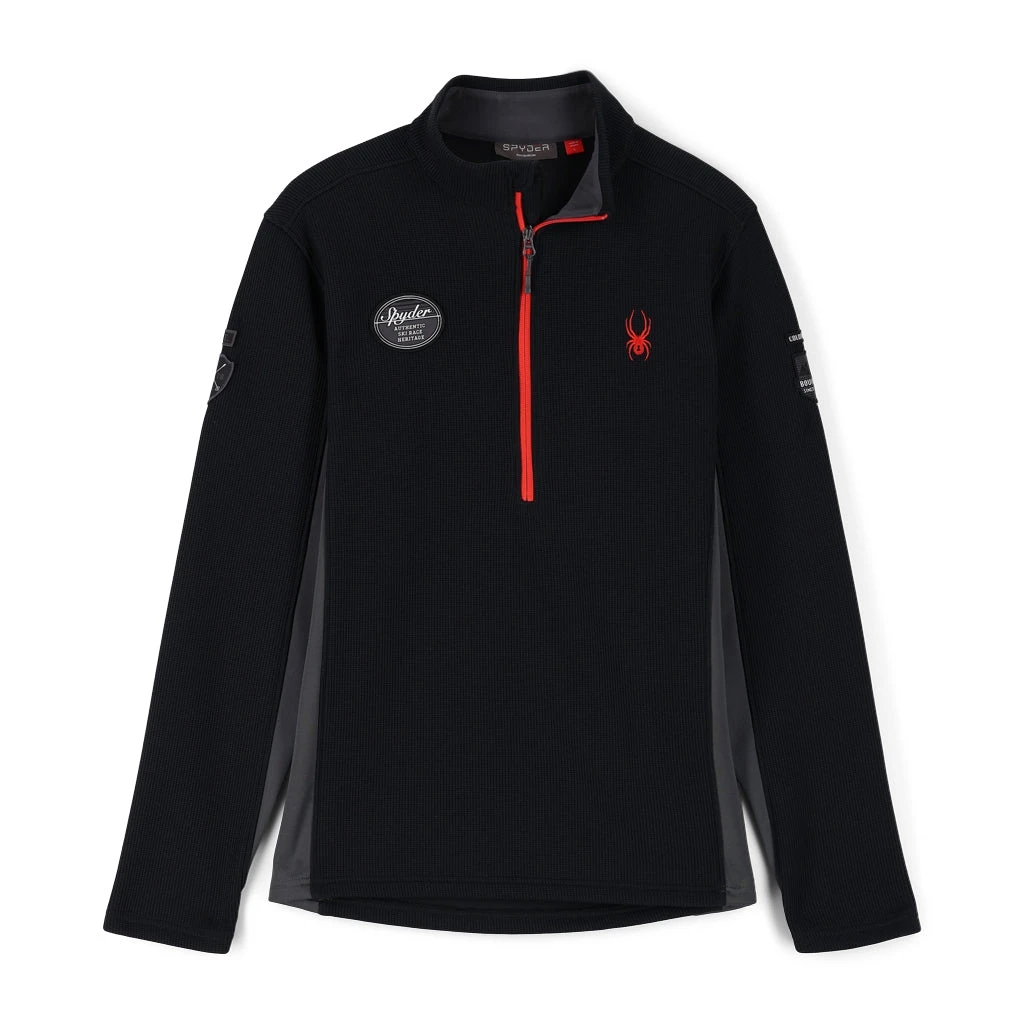 Spyder Mens Bandit Wengen Half Zip - Black 1 Spyder Mens Bandit Wengen Half Zip - Black