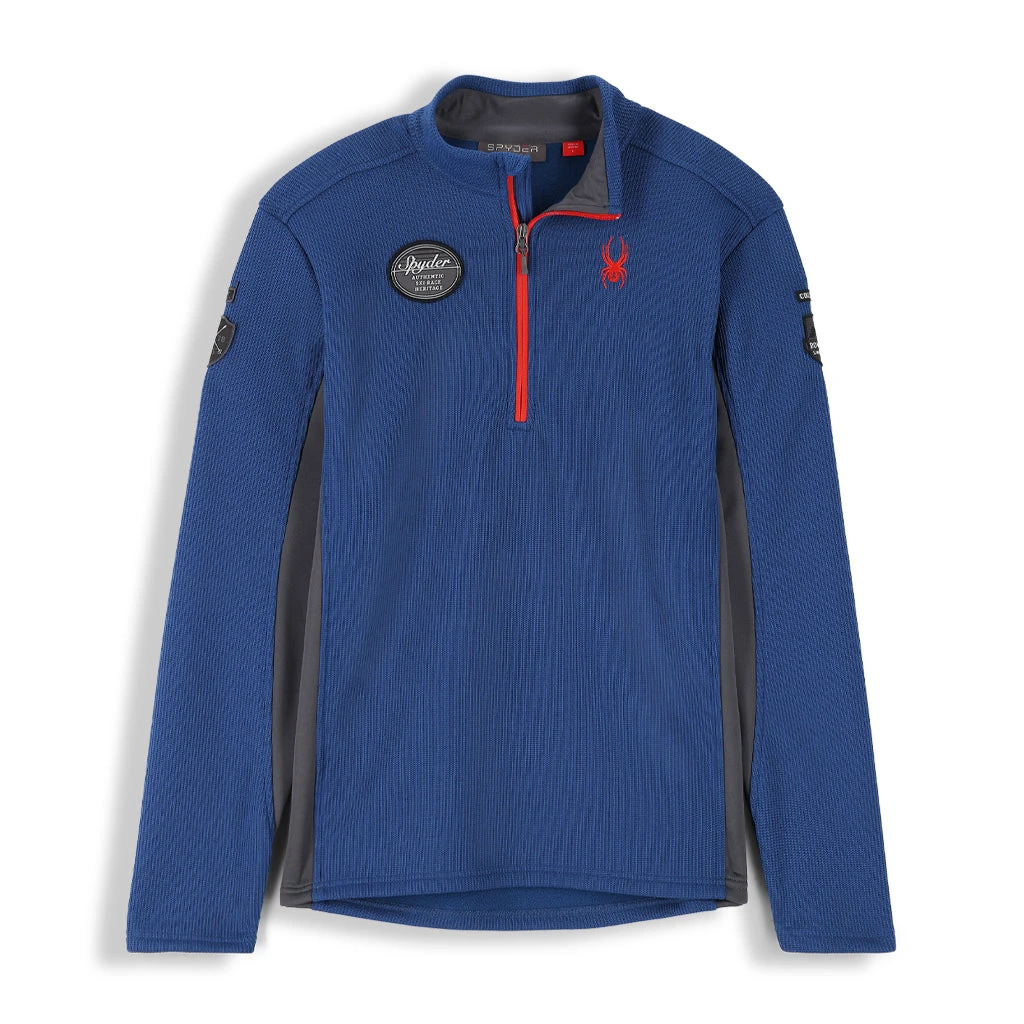 Spyder Mens Bandit Wengen Half Zip - Abyss Volcano 1 Spyder Mens Bandit Wengen Half Zip - Abyss Volcano
