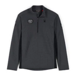 Spyder Mens Bandit Wengen Half Zip - Ebony Black