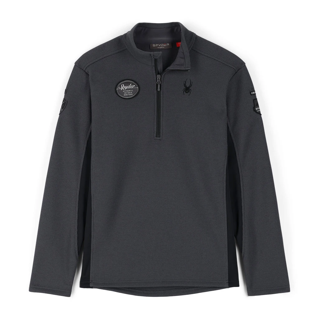 Spyder Mens Bandit Wengen Half Zip - Ebony Black 1 Spyder Mens Bandit Wengen Half Zip - Ebony Black