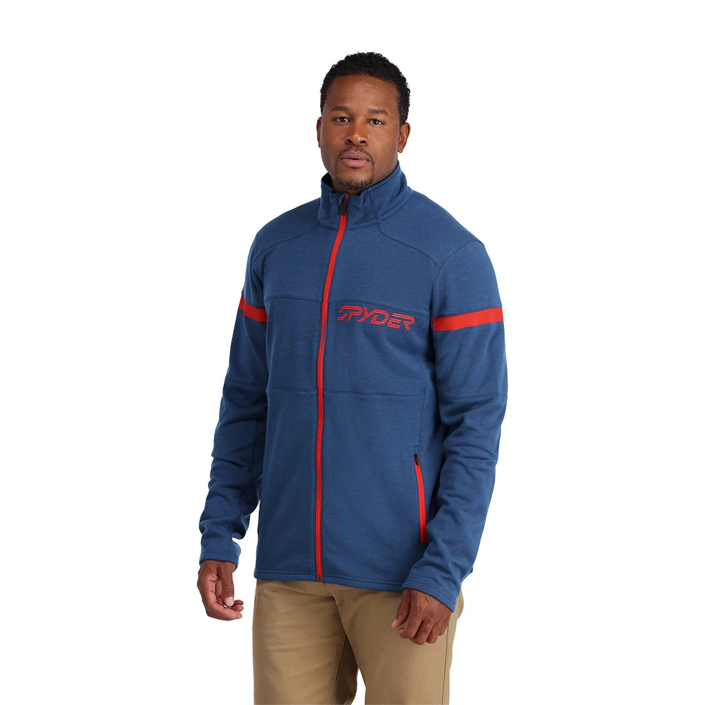 Spyder Mens Speed Full Zip - Abyss Volcano 2 Spyder Mens Speed Full Zip - Abyss Volcano - Image 2