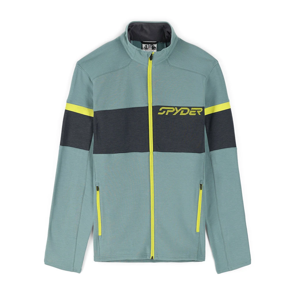 Spyder Mens Speed Full Zip - Tundra Citron 1 Spyder Mens Speed Full Zip - Tundra Citron