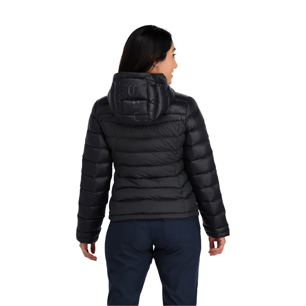 Spyder Womens Timeless Hooded - Black Black 3 Spyder Womens Timeless Hooded - Black Black - Image 3