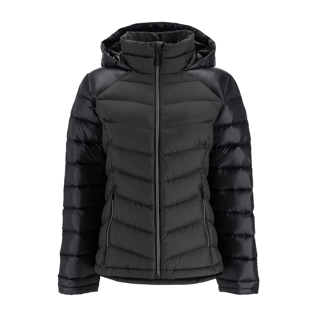 Spyder Womens Timeless Hooded - Black Black 1 Spyder Womens Timeless Hooded - Black Black