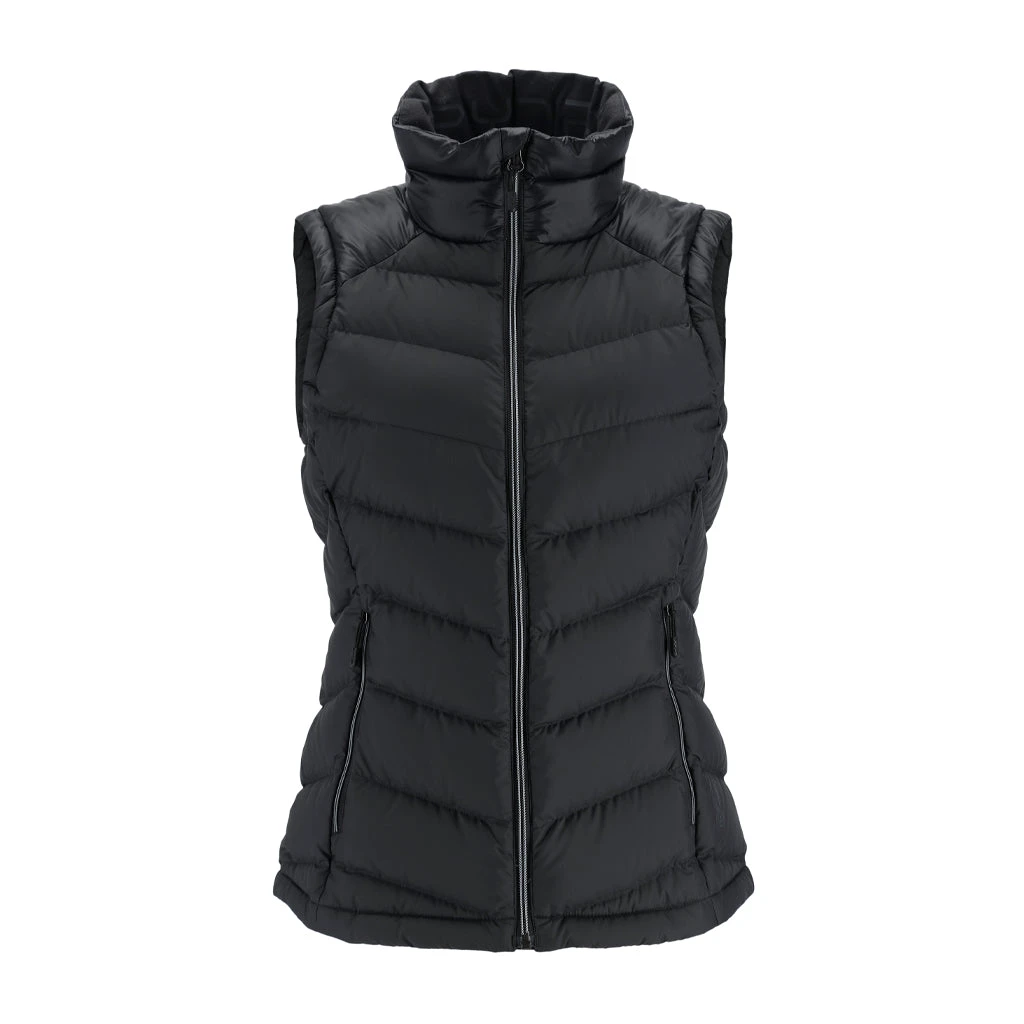 Spyder Womens Timeless Vest - Black Black 1 Spyder Womens Timeless Vest - Black Black
