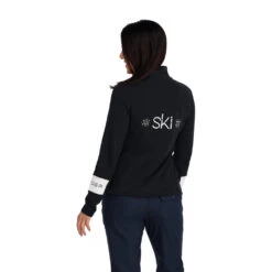Spyder Womens Speed Quarter Zip - Black 5 Spyder Womens Speed Quarter Zip - Black -Spyder 214142 001 2 wp0g2o