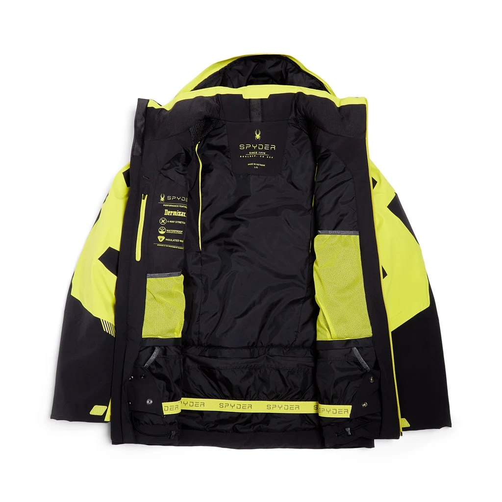 Spyder Mens Leader - Black Citron 6 Spyder Mens Leader - Black Citron - Image 6