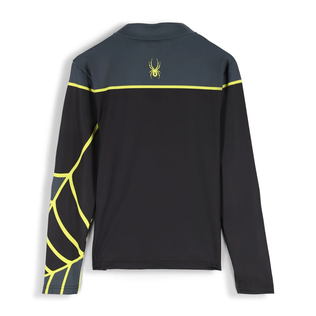 Spyder Mens Spirit Of '78 Half Zip - Ebony Citron 2 Spyder Mens Spirit Of '78 Half Zip - Ebony Citron - Image 2
