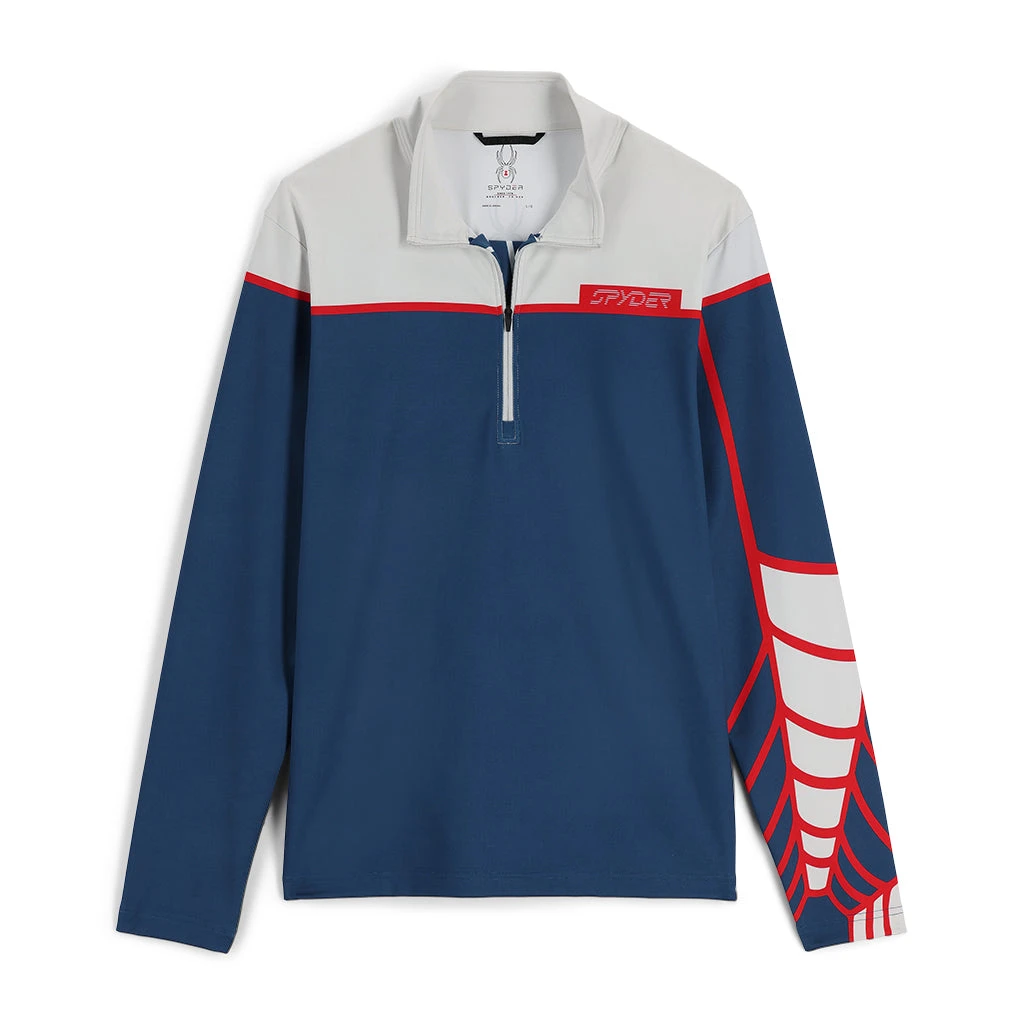 Spyder Mens Spirit Of '78 Half Zip - Glacier Abyss 2 Spyder Mens Spirit Of '78 Half Zip - Glacier Abyss - Image 2
