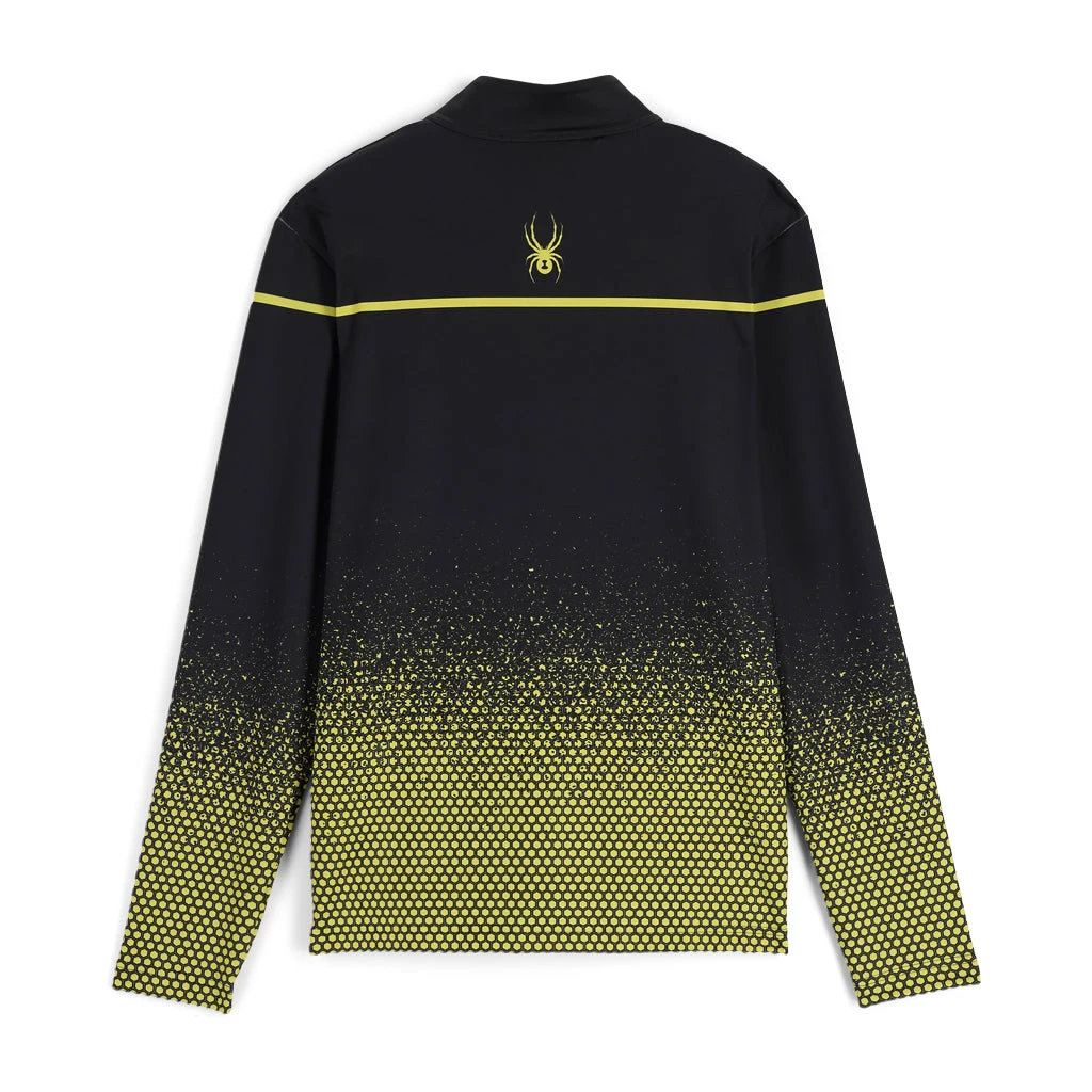 Spyder Mens Spirit Of '78 Half Zip - Faded Geo Citron 2 Spyder Mens Spirit Of '78 Half Zip - Faded Geo Citron - Image 2