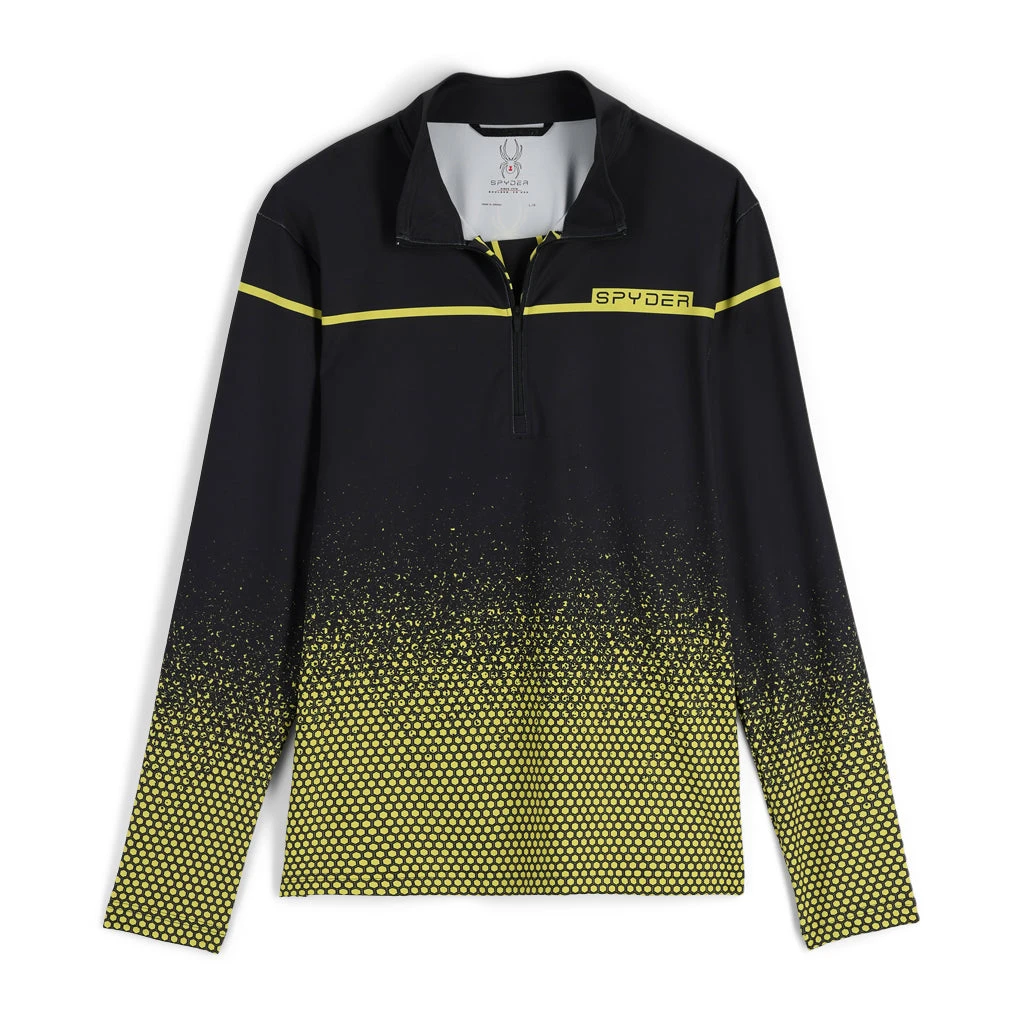 Spyder Mens Spirit Of '78 Half Zip - Faded Geo Citron 1 Spyder Mens Spirit Of '78 Half Zip - Faded Geo Citron