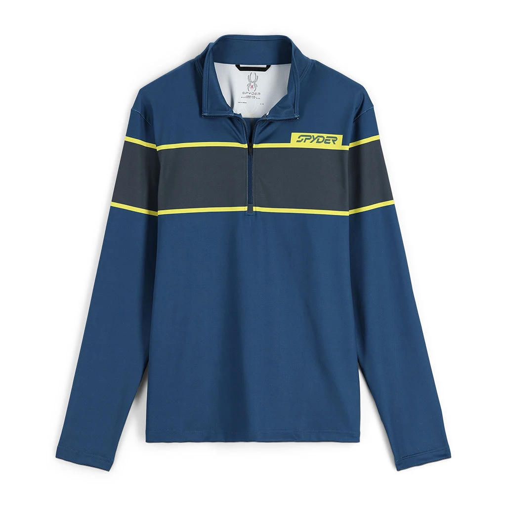 Spyder Mens Spirit Of '78 Half Zip - Abyss Citron 1 Spyder Mens Spirit Of '78 Half Zip - Abyss Citron