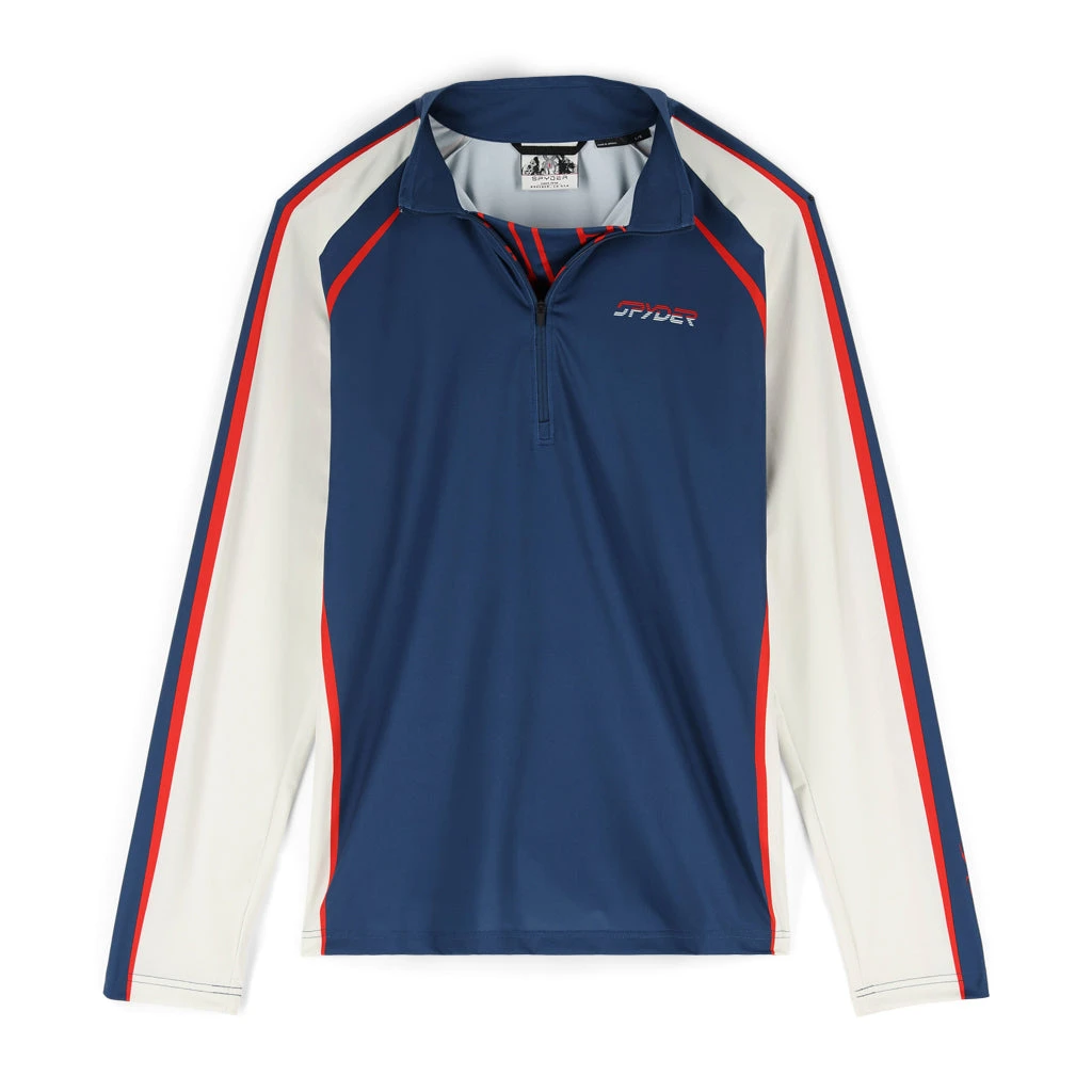 Spyder Mens Throwback Half Zip - Abyss 1 Spyder Mens Throwback Half Zip - Abyss