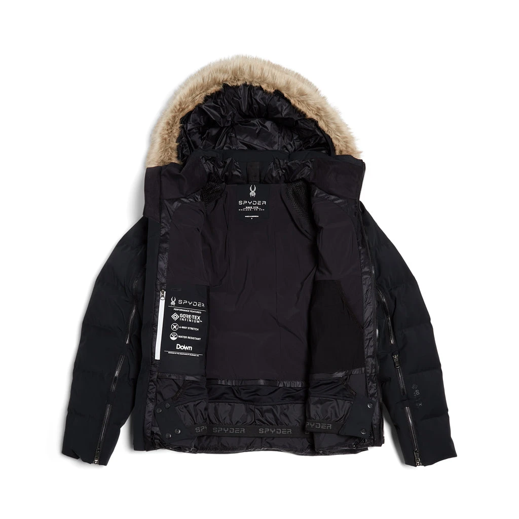 Spyder Womens Falline Faux Fur - Black 5 Spyder Womens Falline Faux Fur - Black - Image 5