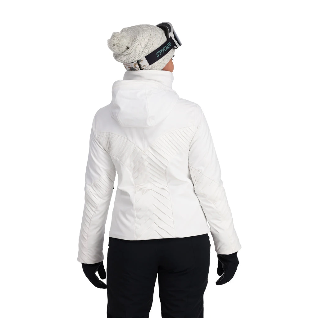 Spyder Womens Pinnacle No Faux Fur - White 3 Spyder Womens Pinnacle No Faux Fur - White - Image 3