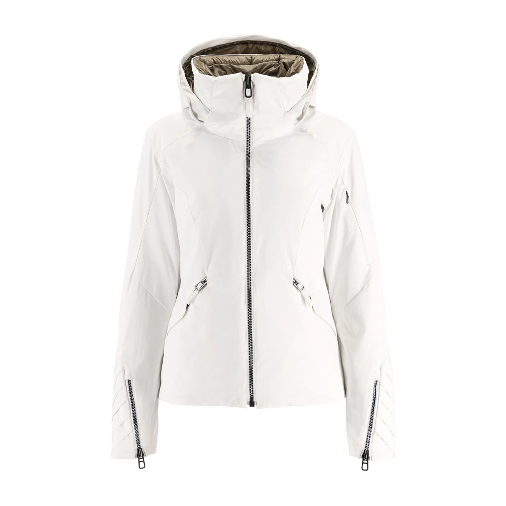 Spyder Womens Pinnacle No Faux Fur - White 1 Spyder Womens Pinnacle No Faux Fur - White