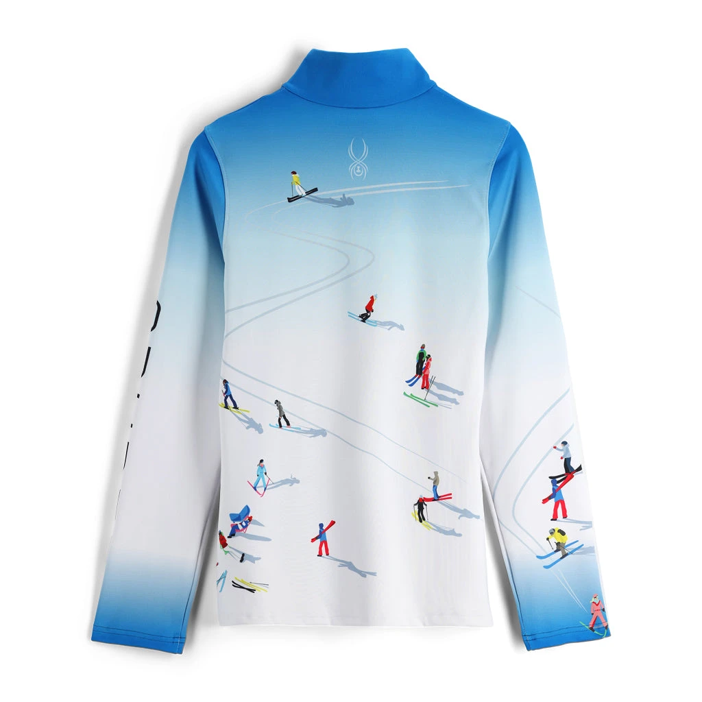 Spyder Womens Birds Eye Half Zip - Collegiate 2 Spyder Womens Birds Eye Half Zip - Collegiate - Image 2