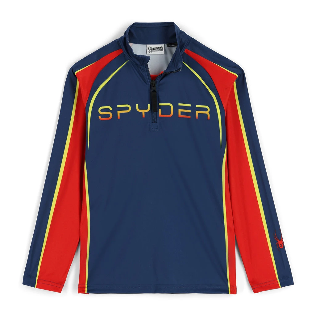 Spyder Big Boys Downhill Half Zip - Abyss 1 Spyder Big Boys Downhill Half Zip - Abyss