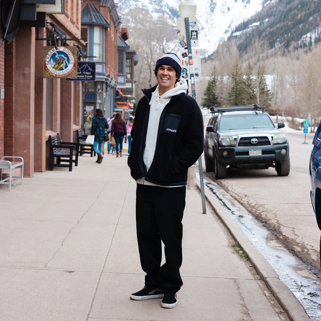 Spyder Mens Sherman Sherpa - Black 1 Spyder Mens Sherman Sherpa - Black