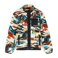 Spyder Mens Sherman Sherpa - Vanilla Paint By Numbers