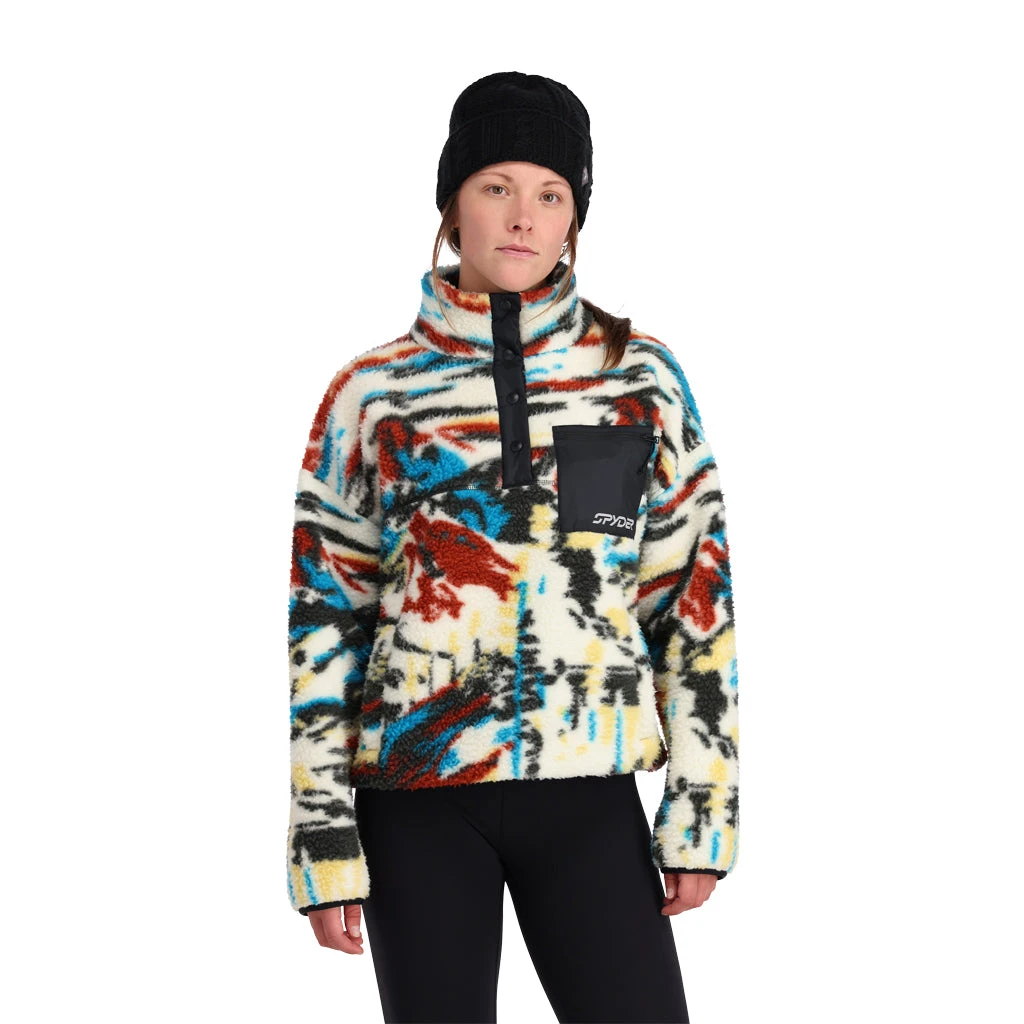 Spyder Womens Sherman Sherpa - Vanilla Paint By Numbers 2 Spyder Womens Sherman Sherpa - Vanilla Paint By Numbers - Image 2