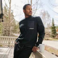 Spyder Mens Lounge Crew - Black