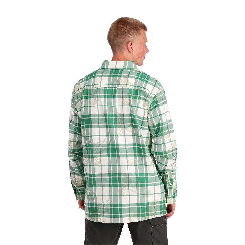 Spyder Mens Creston Flannel - Verdant Green 3 Spyder Mens Creston Flannel - Verdant Green - Image 3